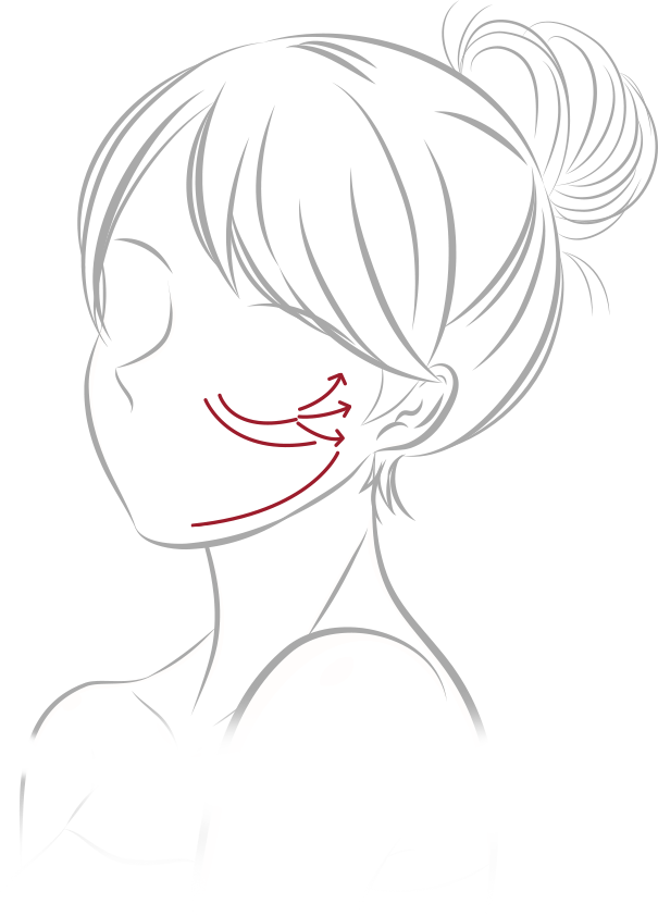 Slim down to the shoulder blades, bra line, and upper arm with liposuction